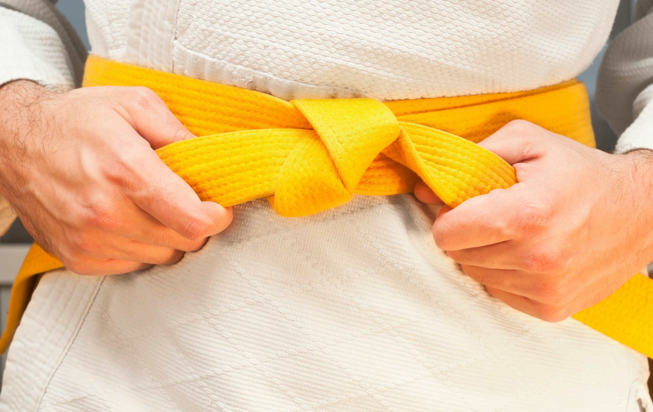 Yellow belt hands