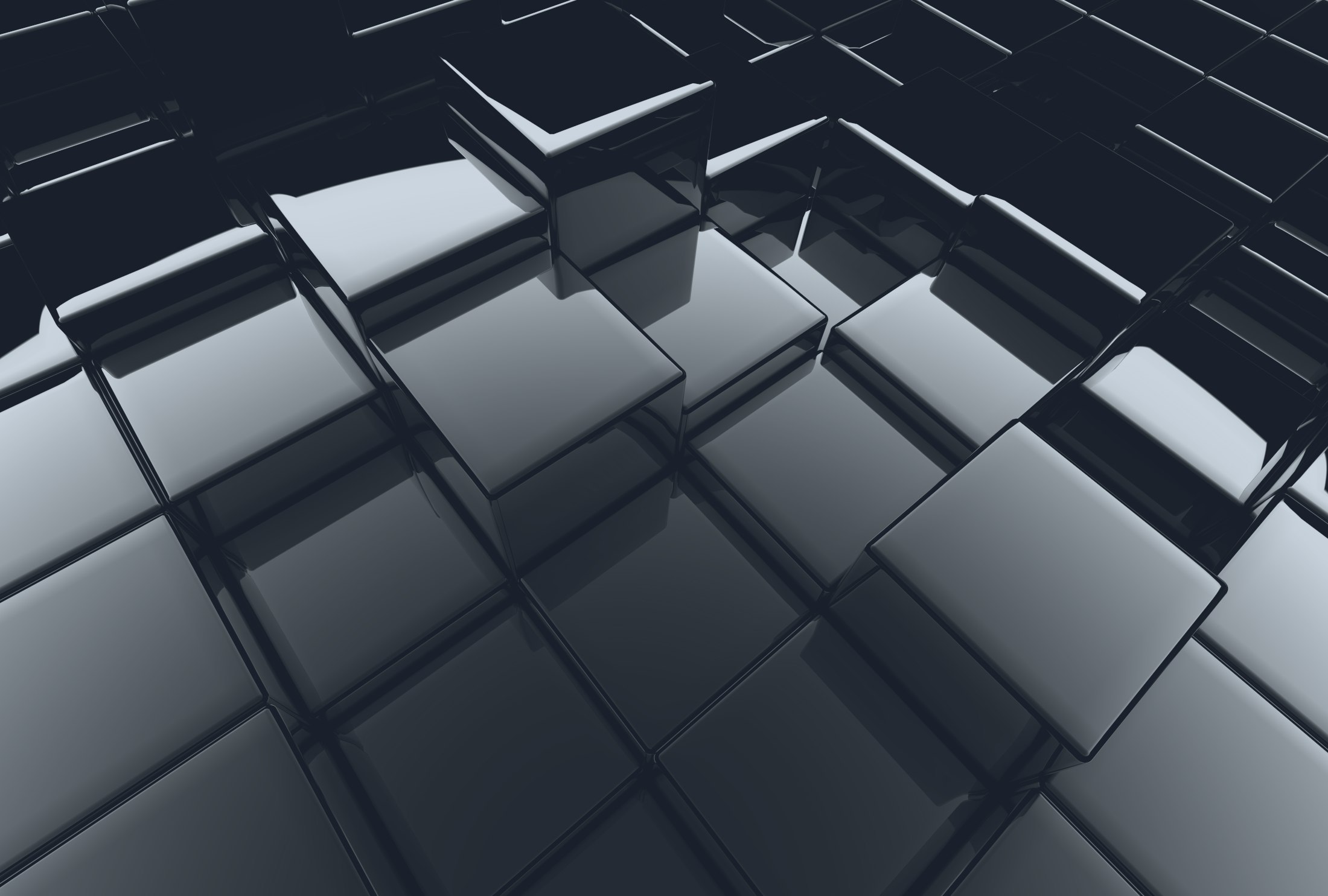 Abstract shiny blocks